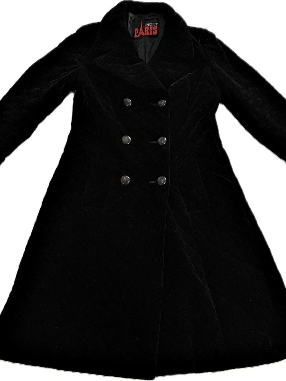 Black velvet quilted jacket